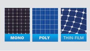 Các loại pin năng lượng mặt trời được sử dụng trên thị trường hiện nay