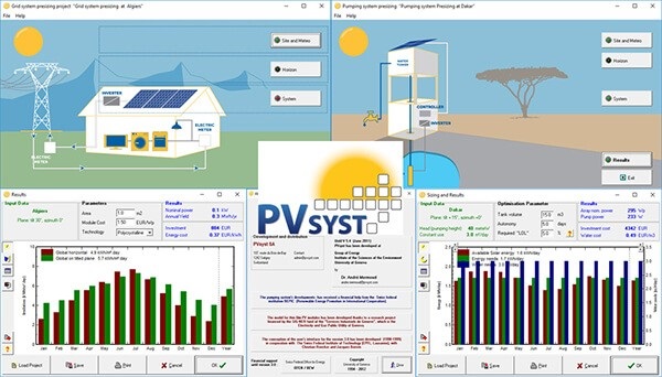 PVSyst phần mềm tính toán năng lượng mặt trời