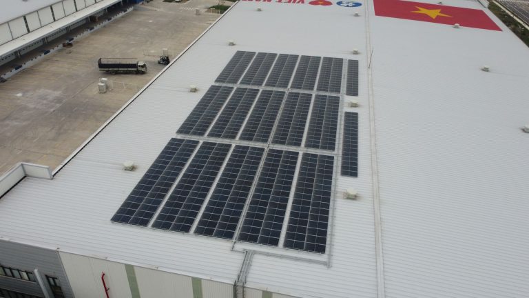 Điện mặt trời hòa lưới có lưu trữ Năng lượng mặt trời – Mảnh ghép bền vững của Trung tâm Logistics Quốc tế Bắc Giang