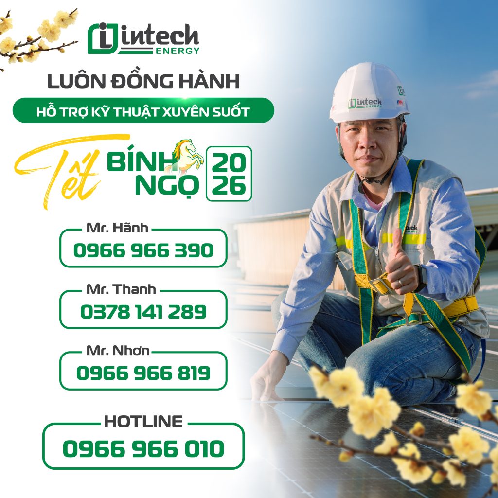 Thông báo liên hệ kỹ thuật dịp Tết Nguyên Đán - Intech Energy Hotline dịp Tết