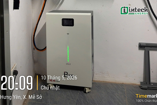 Hoàn thiện hệ thống điện mặt trời 14,88 kWp tại Hưng Yên Pin lưu trữ LIFEPO4 BSS Luxury