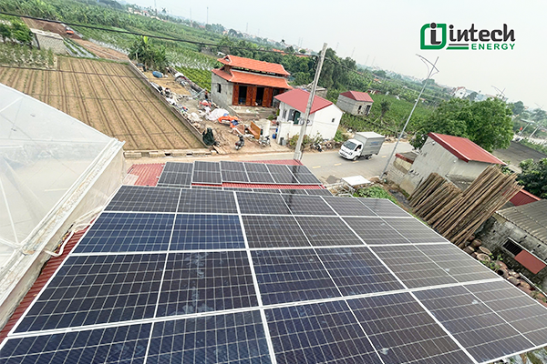 Hoàn thiện hệ thống điện mặt trời 14,88 kWp tại Hưng Yên Tấm pin Longi 620W