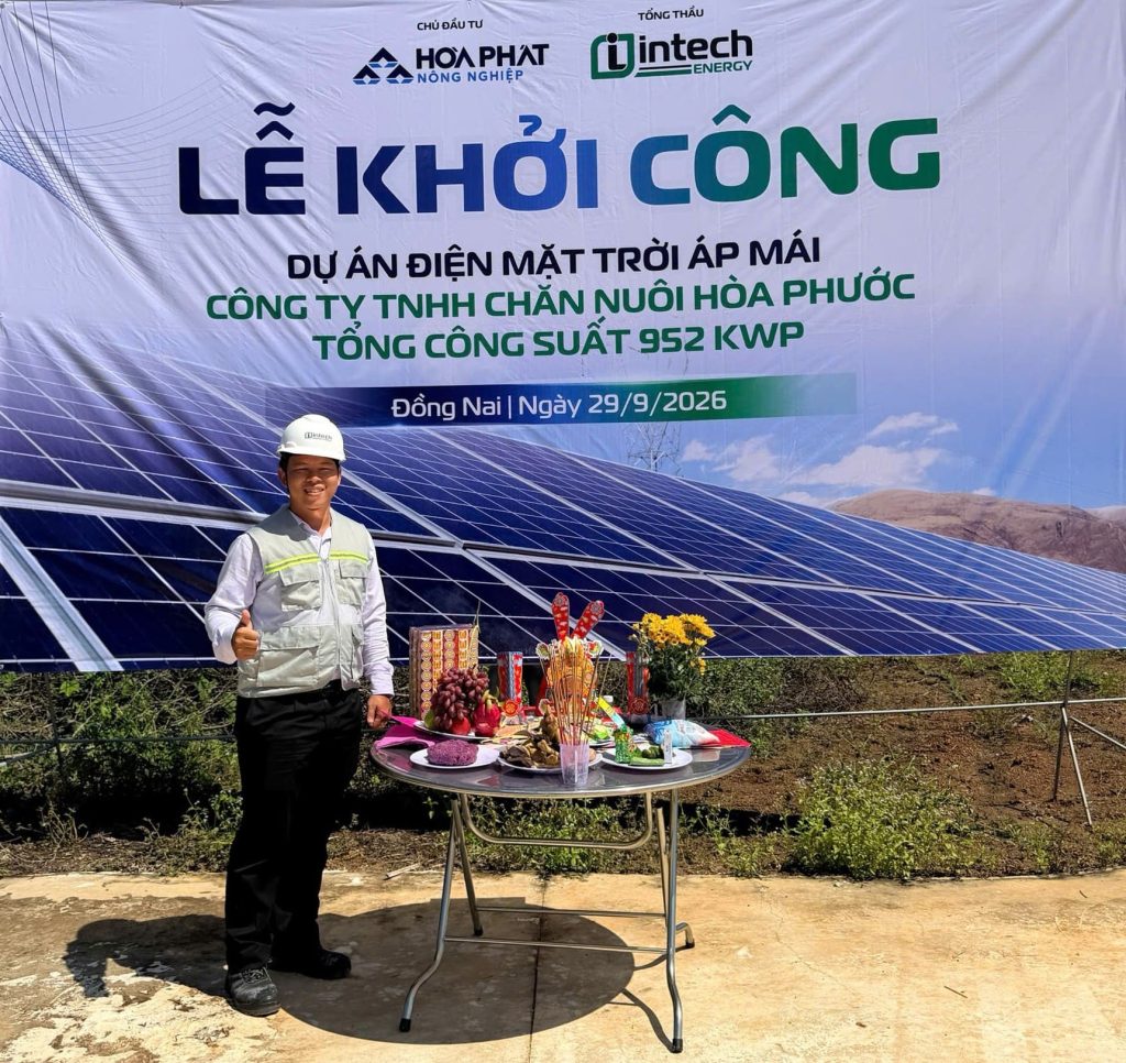 Lễ khởi công dự án điện mặt trời áp mái 952 kWp tại Công ty TNHH Chăn nuôi Hòa Phước Le khoi cong du an dien mat troi ap mai 952 kWp tai Cong ty TNHH Chan nuoi Hoa Phuoc 6